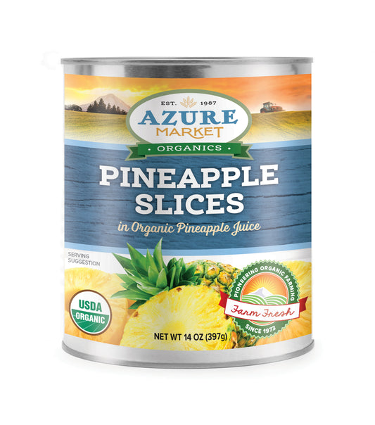 Pineapple Slices in Pineapple Juice, Organic
