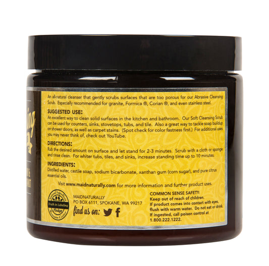 Soft Cleansing Scrub, Lemon & Bergamot