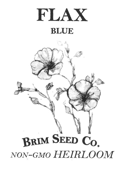 Flower, Flax, Blue, Heirloom Seed
