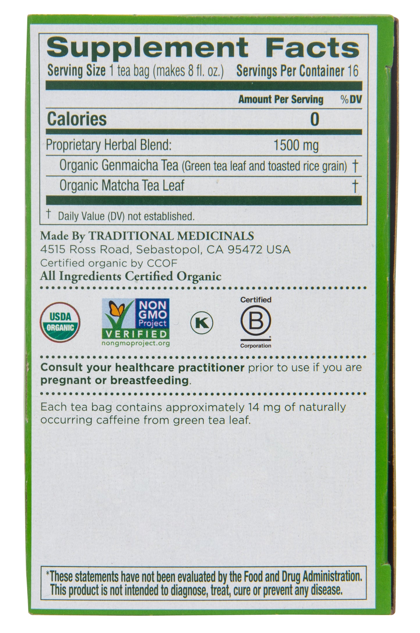Green Tea Matcha with Toasted Rice, Organic