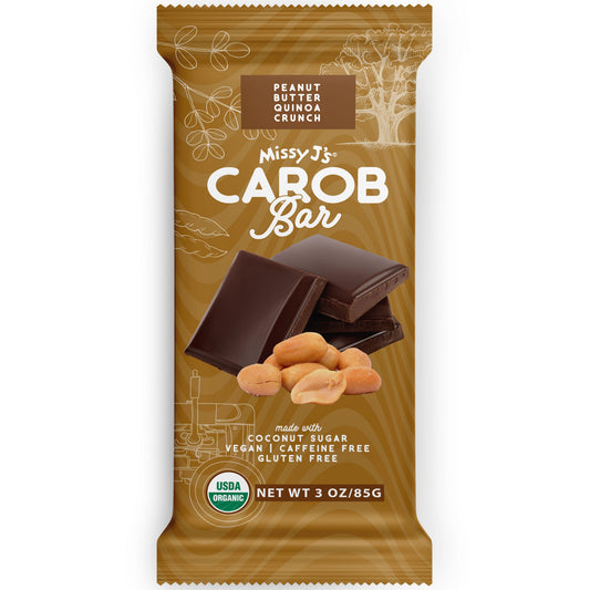 Carob Candy Bar, Peanut Butter Qunioa Crunch, Organic