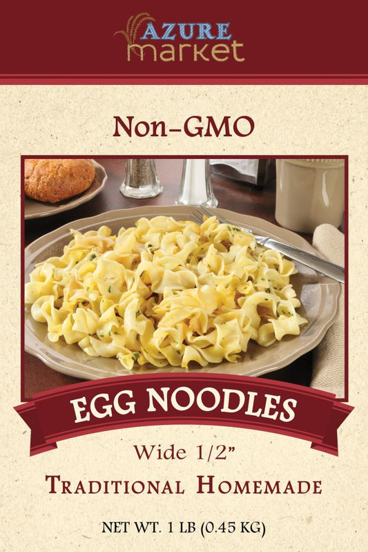 Traditional Homemade Egg Noodles, Wide 1/2 Inch