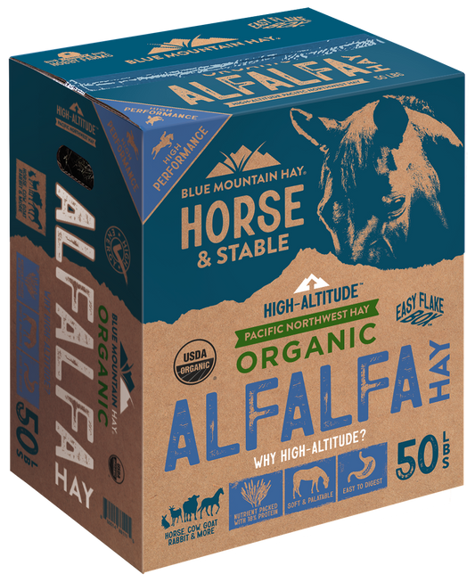 Alfalfa Hay, High Altitude Pacific Northwest, Organic