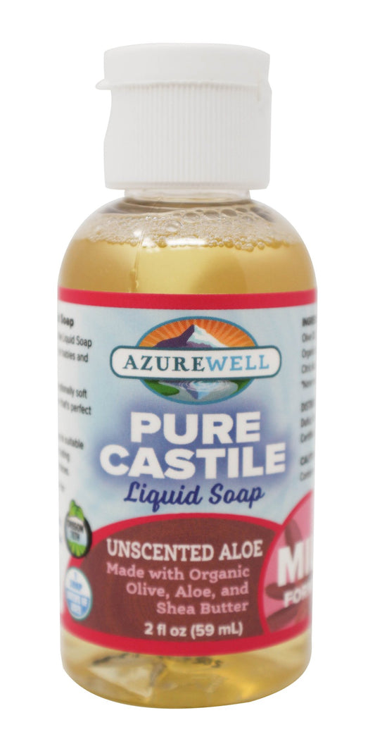 Castile Liquid Soap, Pure, Unscented Aloe Mild, Organic