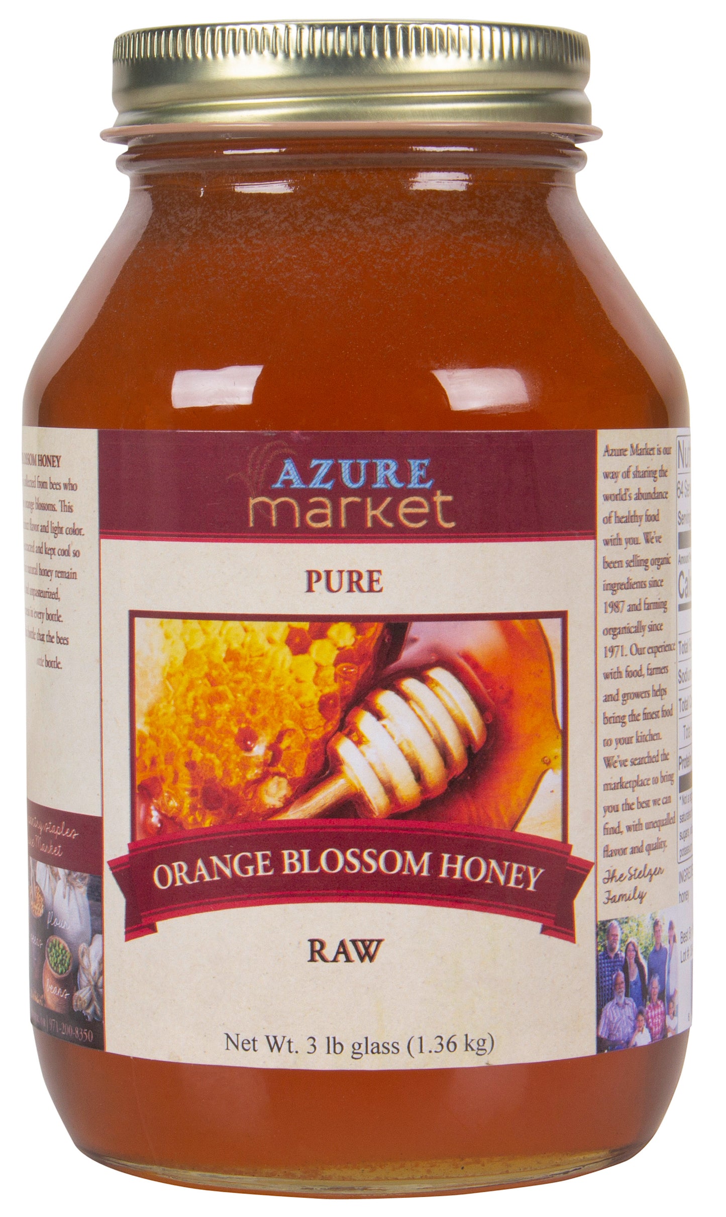 Honey, Raw, Orange Blossom