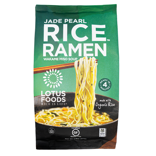 Jade Pearl Rice Ramen with Wakame Miso Soup, Organic
