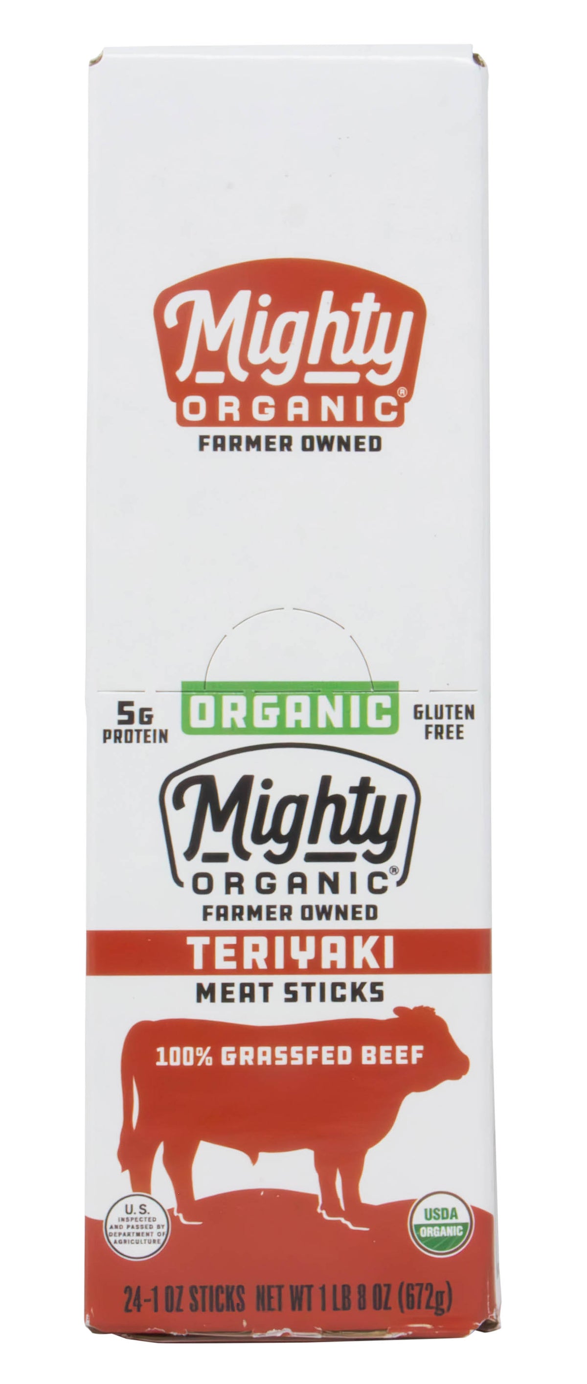 Mighty Beef Stick, Teriyaki, Organic