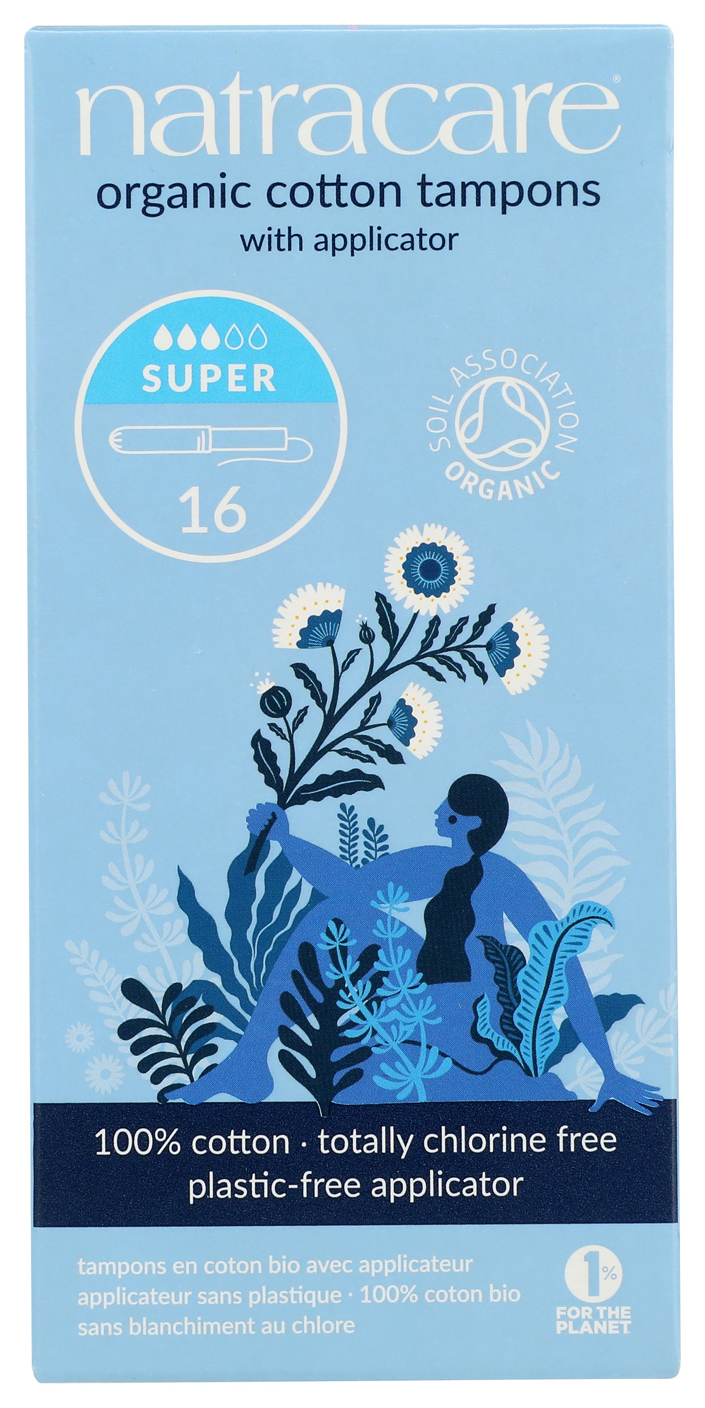 Super Tampons with Applicator, Organic