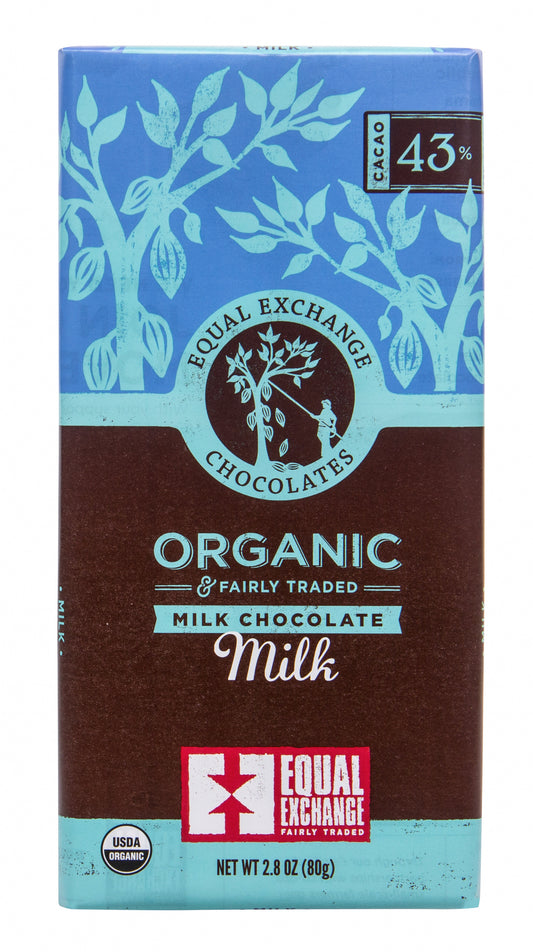 Milk Chocolate Bar 43%, Organic