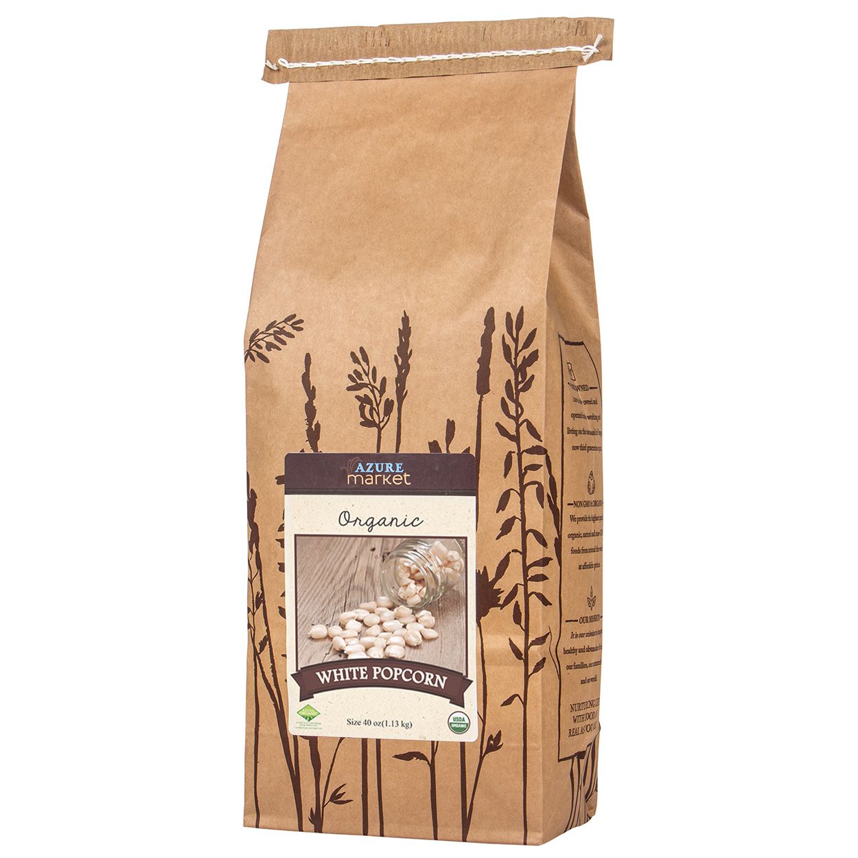 Popcorn, White, Organic