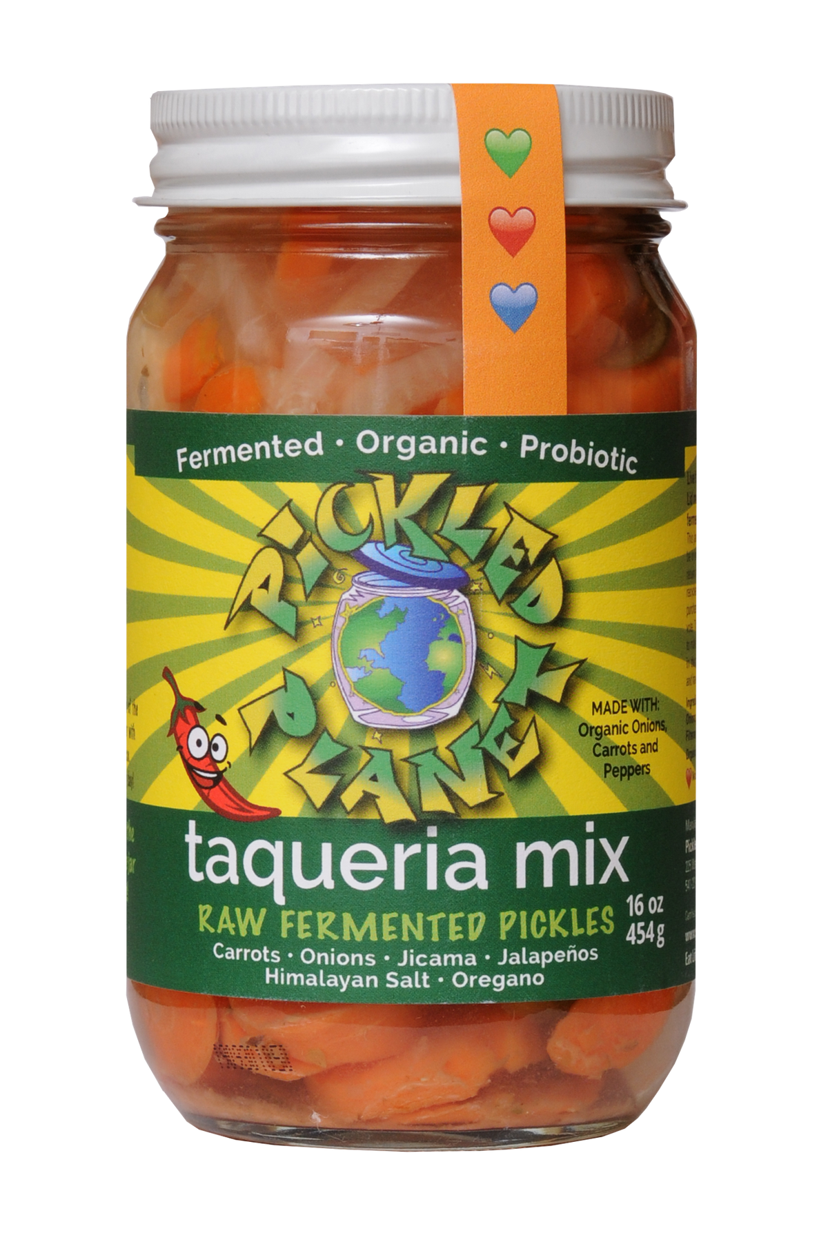 Pickled Vegetables, Raw, Taqueria Mix, Organic