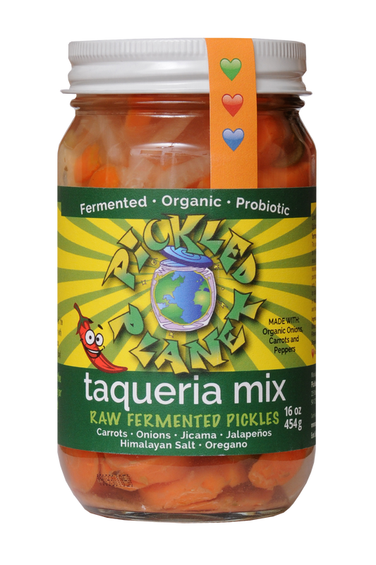 Pickled Vegetables, Raw, Taqueria Mix, Organic