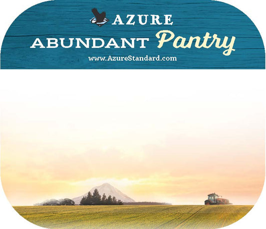 Azure Abundant Pantry Label, Small - Blue (2.25x2.65)
