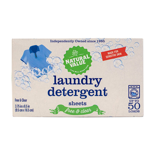 Laundry Detergent Sheets, Free & Clear