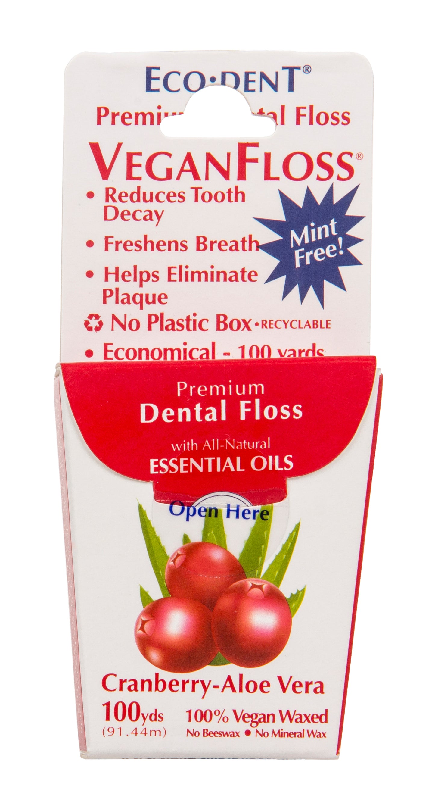 Dental Floss, VeganFloss, Cranberry Aloe