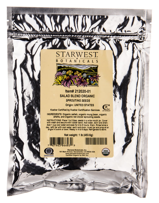 Salad Blend Sprouting Seeds, Organic