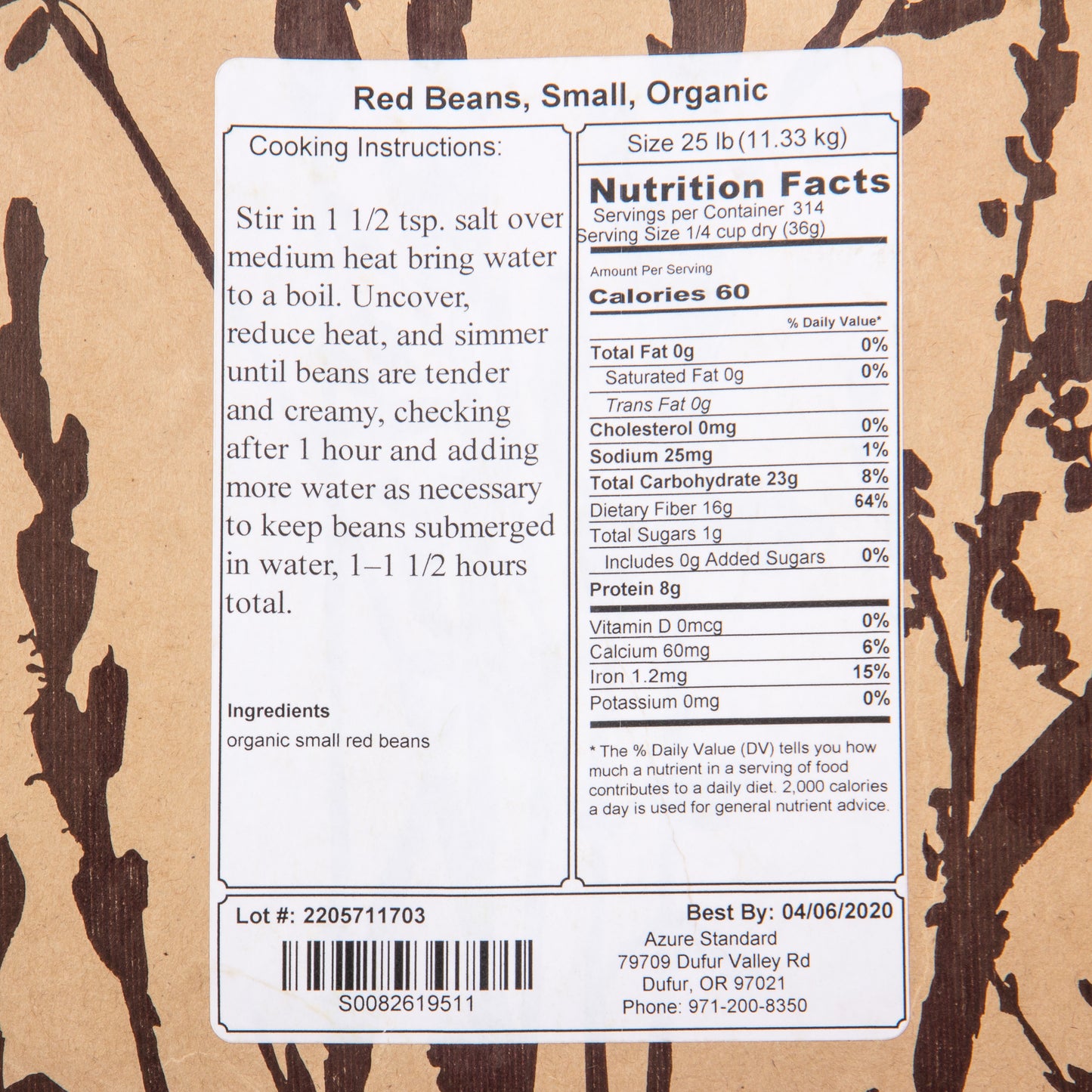 Red Beans, Small, Organic