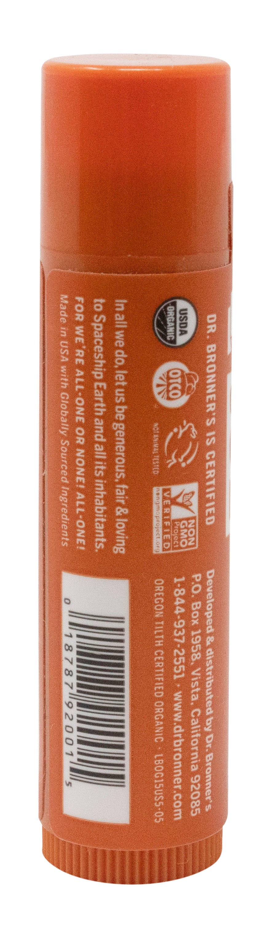 Lip Balm, Orange Ginger, Organic