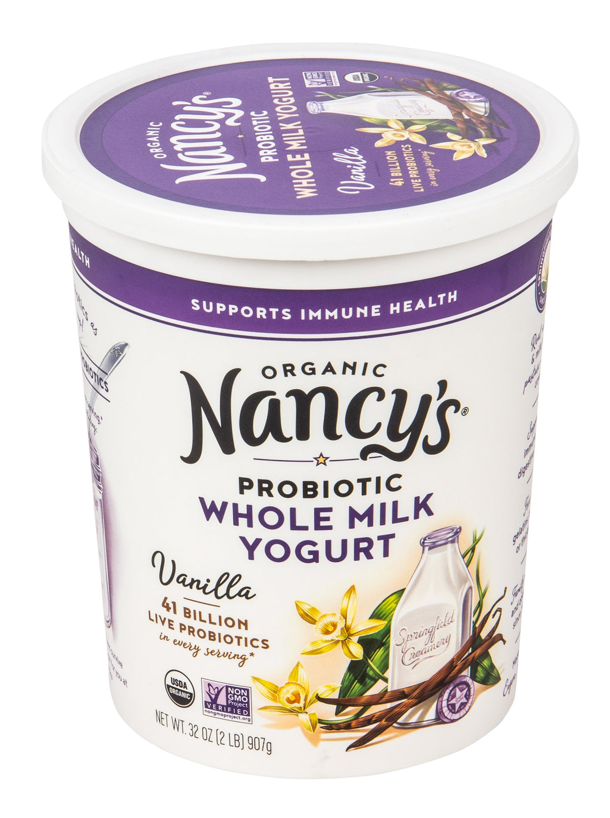 Yogurt, Whole Milk, Vanilla, Organic