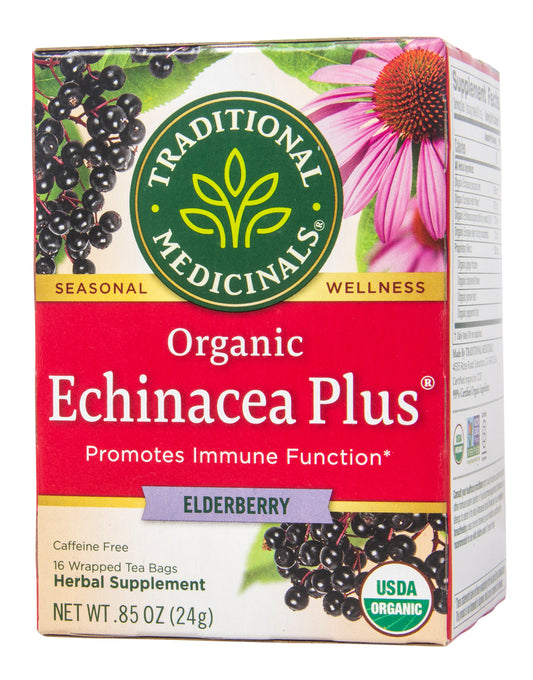 Echinacea Plus Elderberry, Tea, Organic
