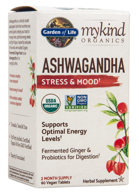 Mykind Ashwaganda Stress and Mood, Organic