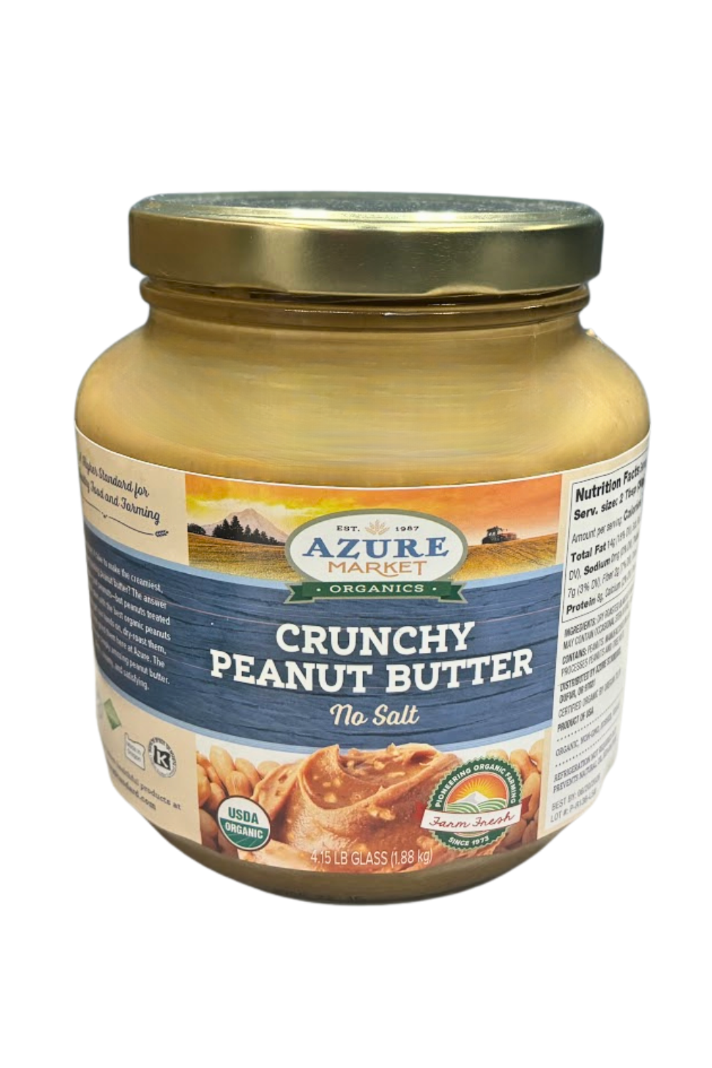 Peanut Butter, Crunchy, No Salt, Organic