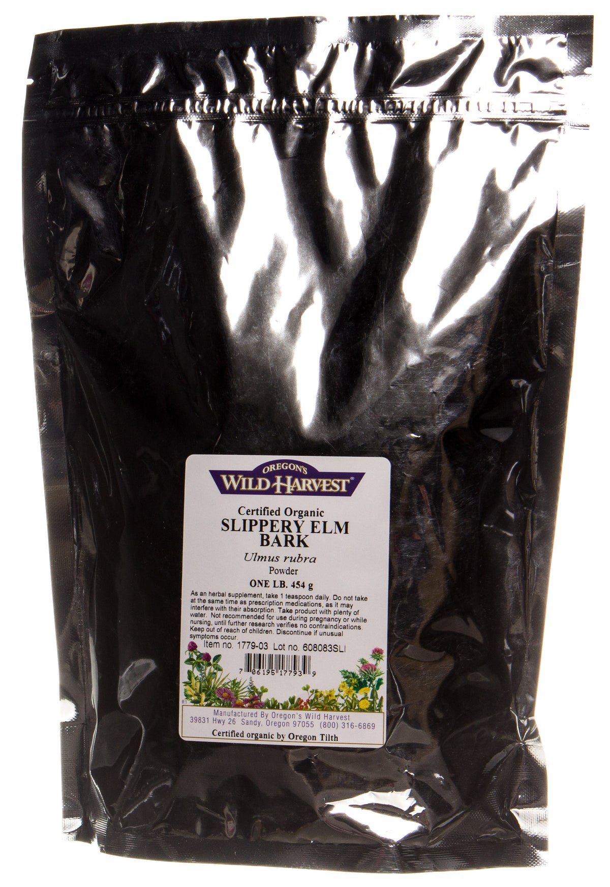 Slippery Elm Bark Powder, Organic