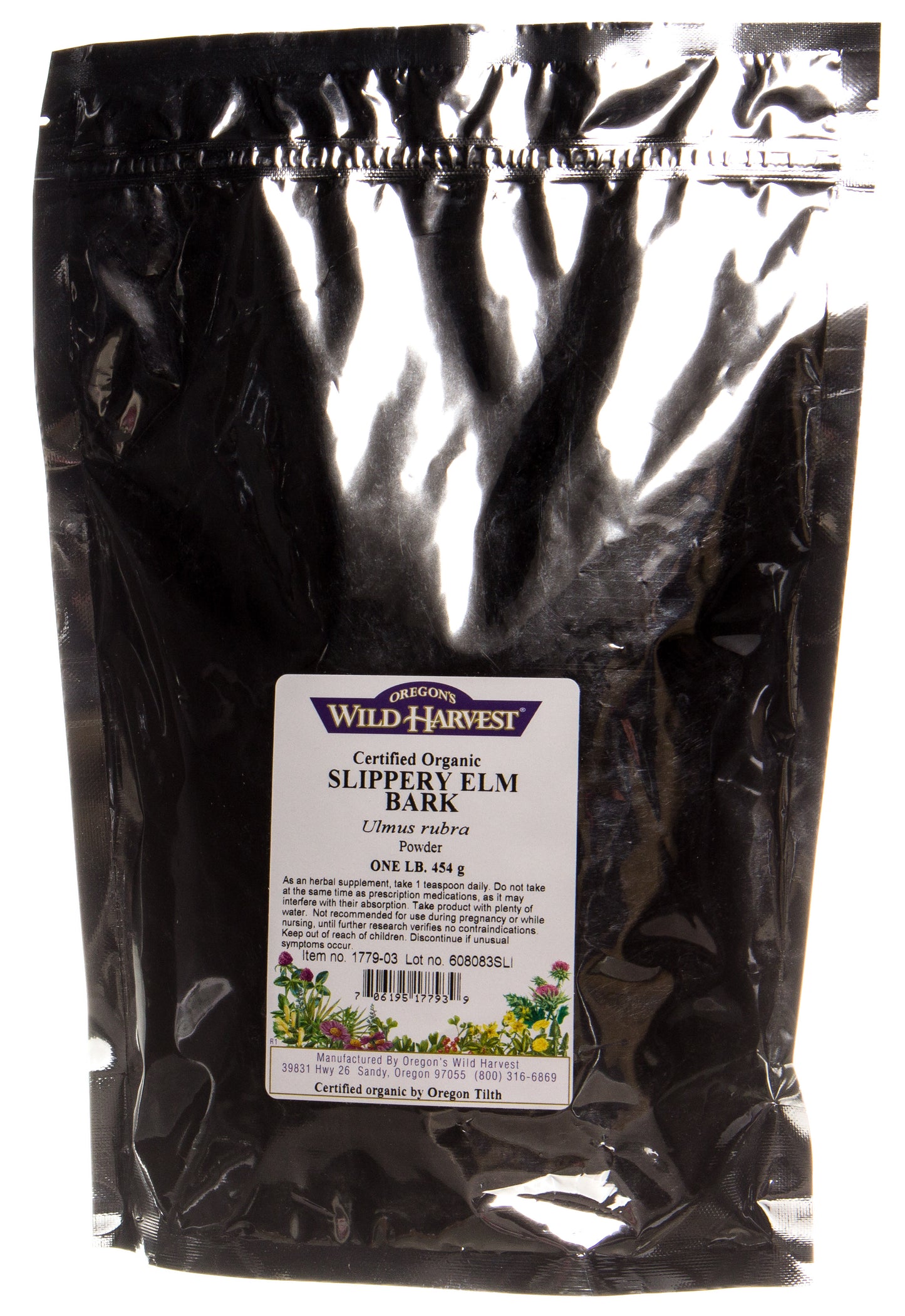 Slippery Elm Bark Powder, Organic