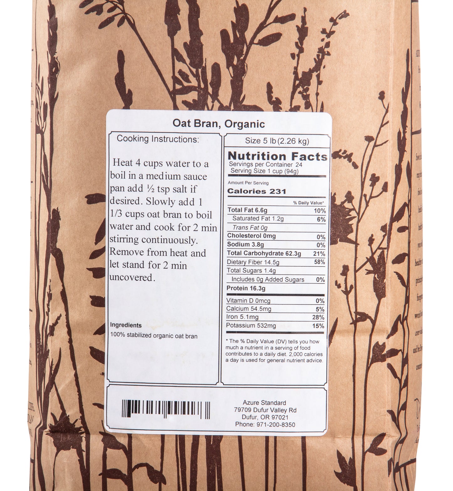 Oat Bran, Organic