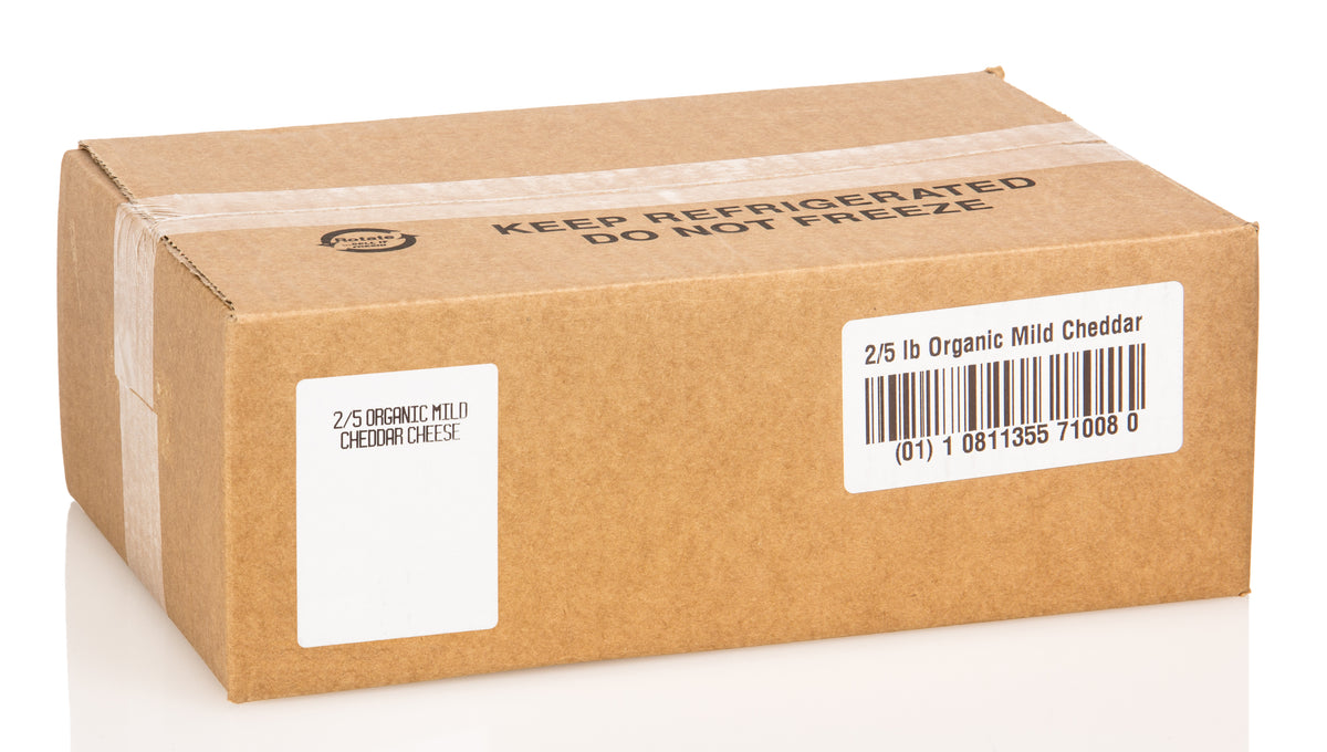 Cheddar Cheese, Mild, White, Organic, Random Weight