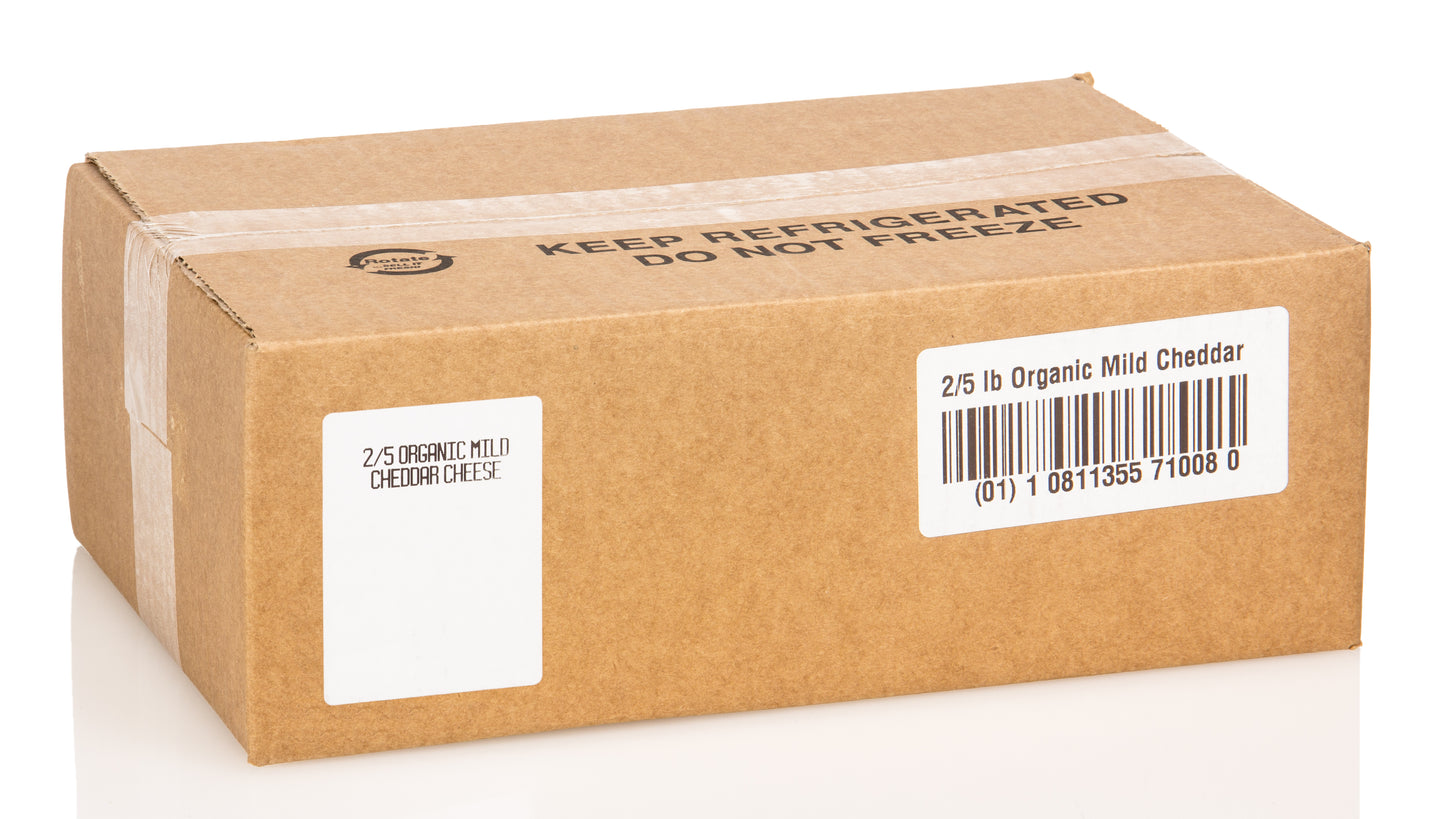 Cheddar Cheese, Mild, White, Organic, Random Weight