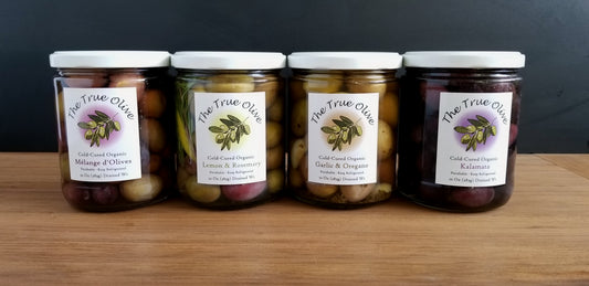 Olives, Cold-Cured, Mixed Flavors