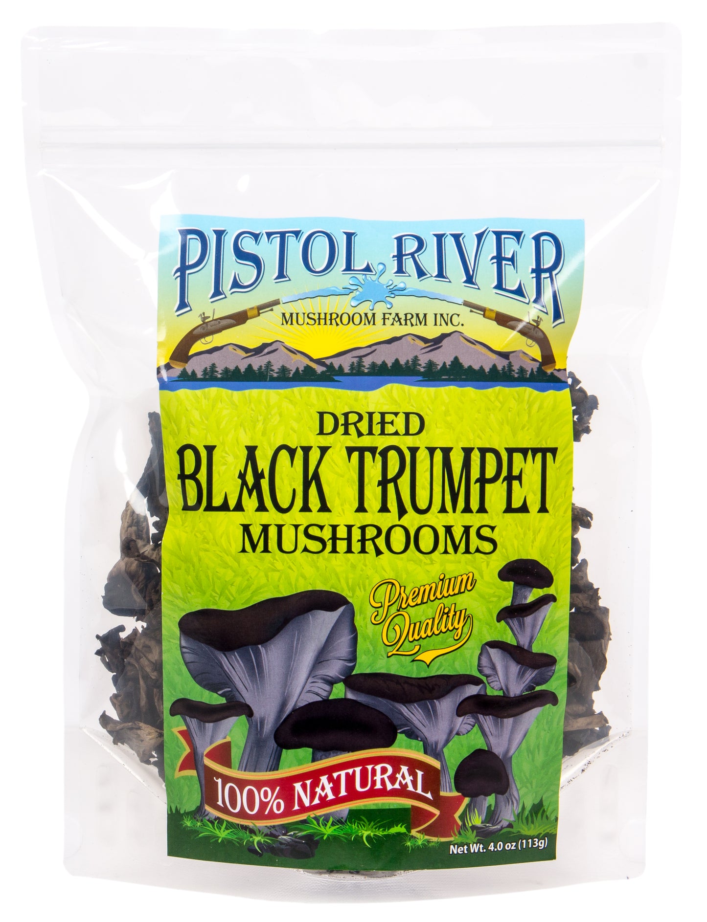 Mushrooms, Black Trumpet, Dried