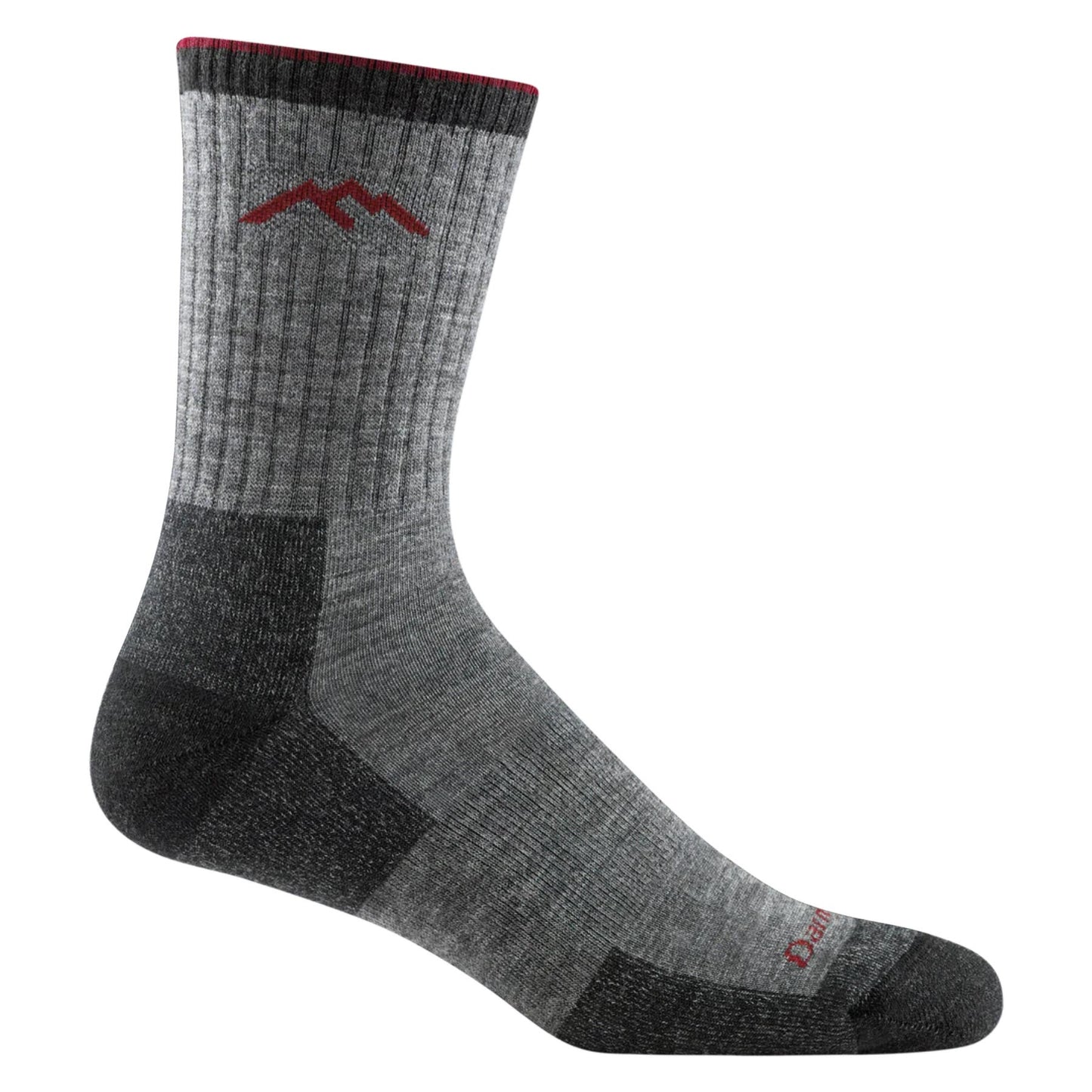Hiker Micro Crew Sock, Merino Wool, Midweight with Cushion, Charcoal