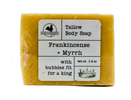 Tallow Body Soap, Frankincense and Myrrh