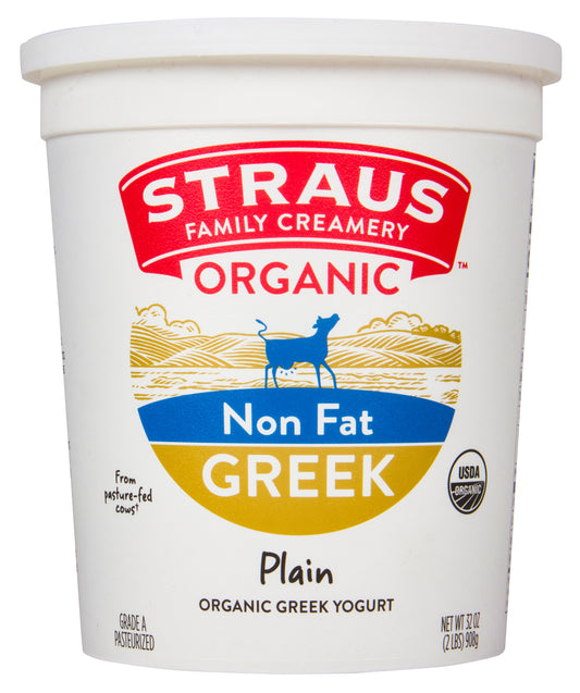 Greek Yogurt, Nonfat, Plain, Organic