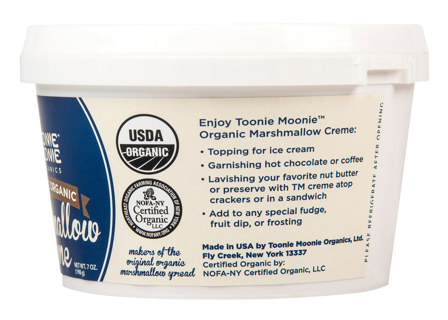 Marshmallow Creme, Chocolate, Organic