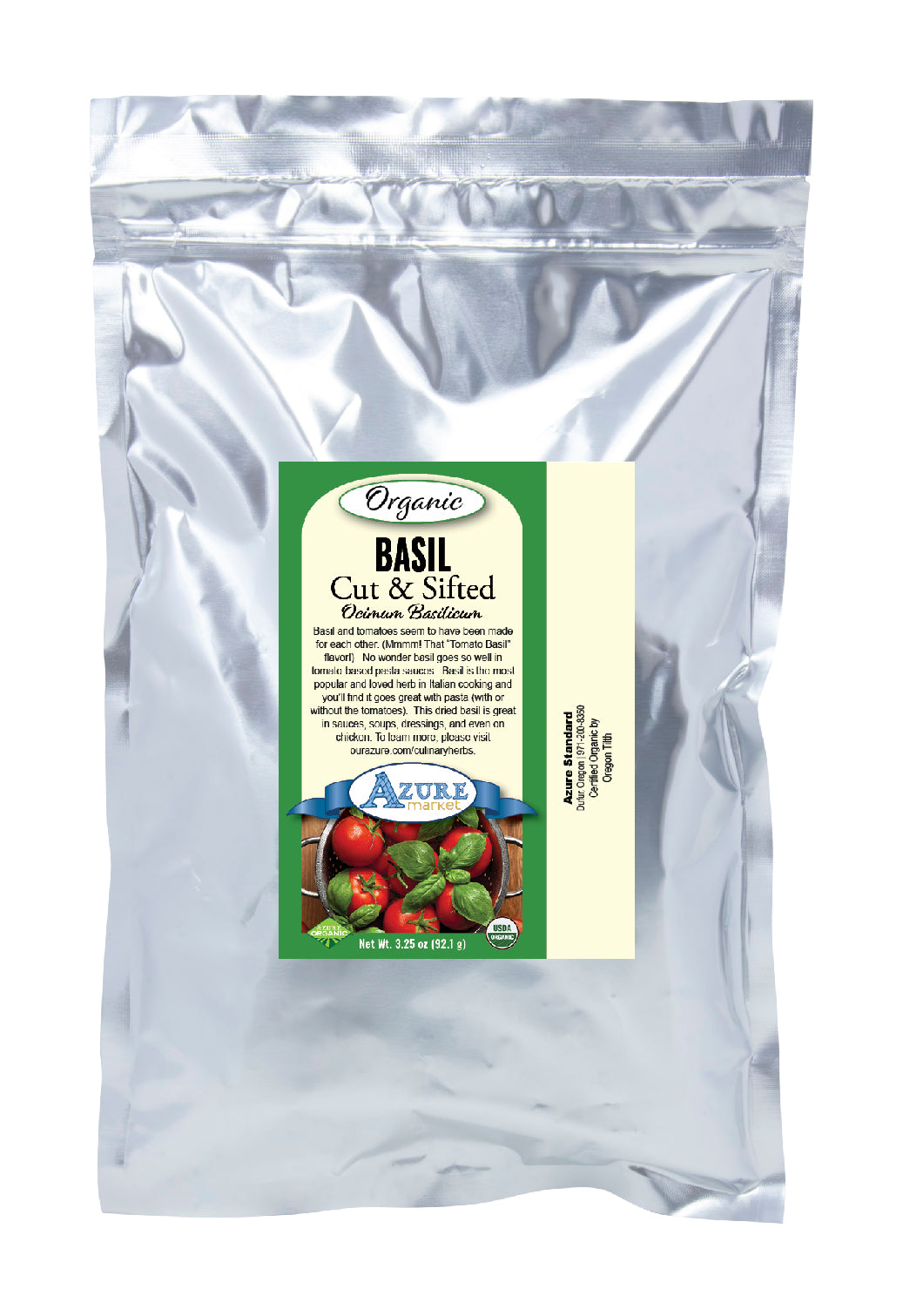 Basil, Cut & Sifted, Organic
