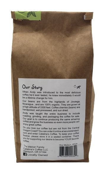 Coffee, Whole Bean, 100% Arabica Medium