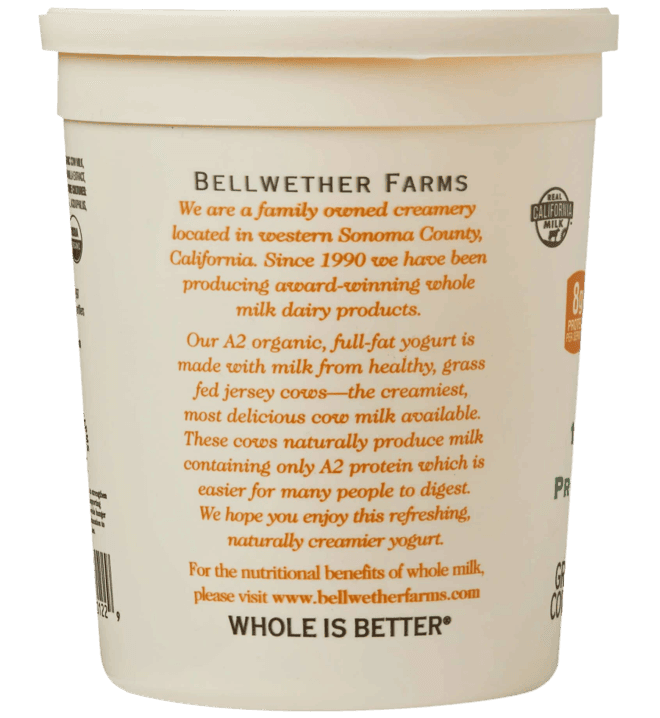 Yogurt, Whole Milk, Vanilla, A2 Organic
