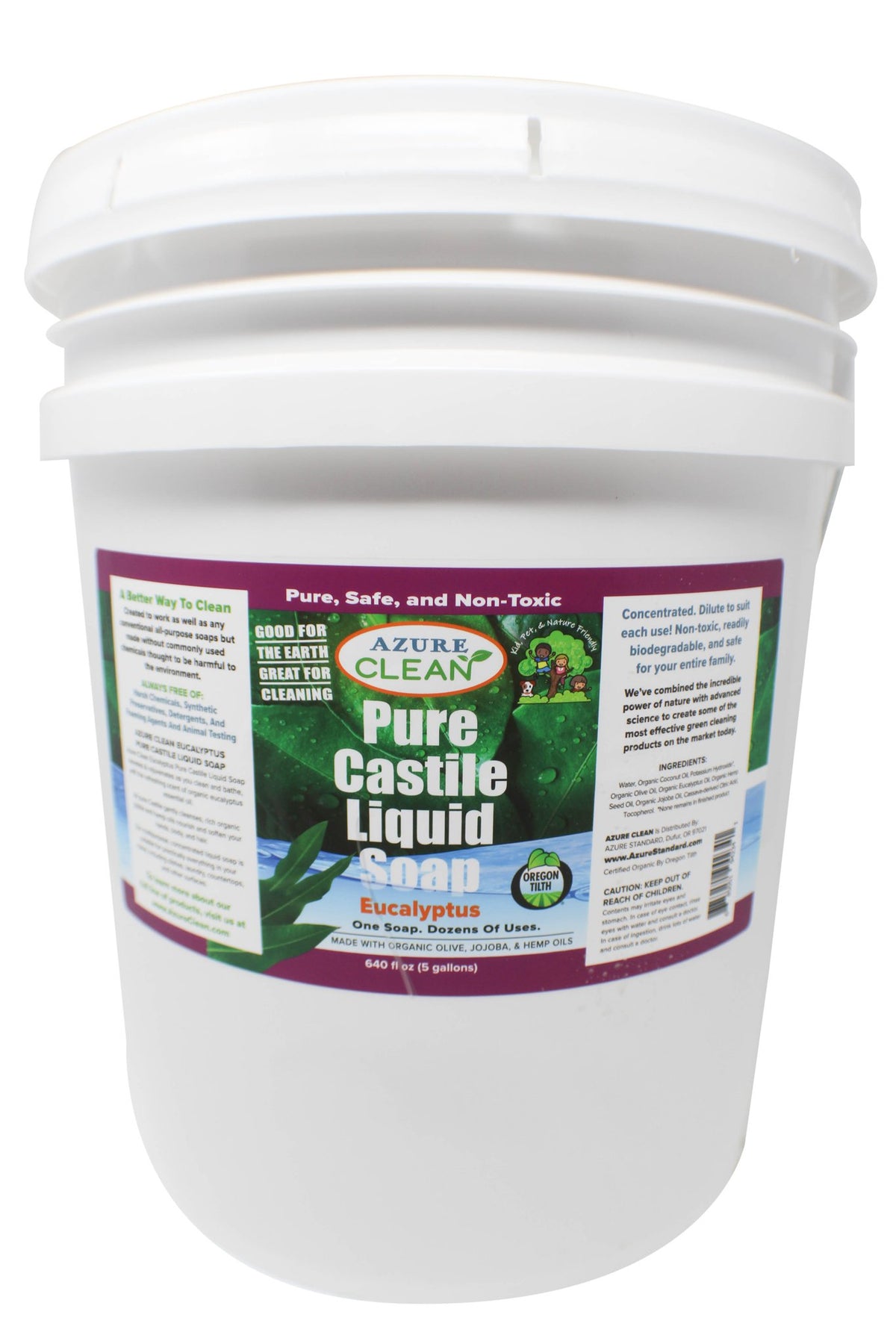 Castile Liquid Soap, Pure, Eucalyptus, Organic