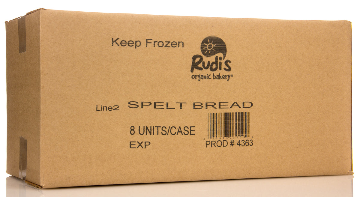 Spelt Bread, Frozen, Organic