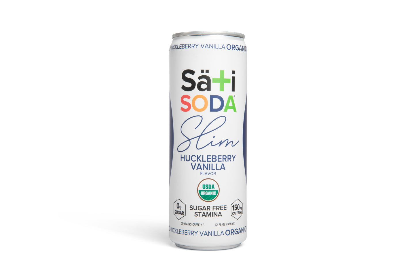 Slim Stamina Soda, Huckleberry Vanilla, Organic