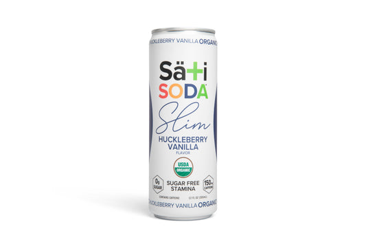 Slim Stamina Soda, Huckleberry Vanilla, Organic