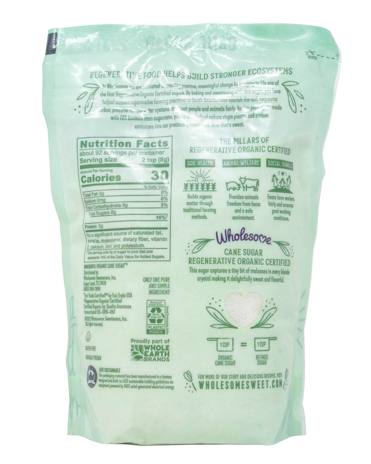 Cane Sugar, Regenerative Organic