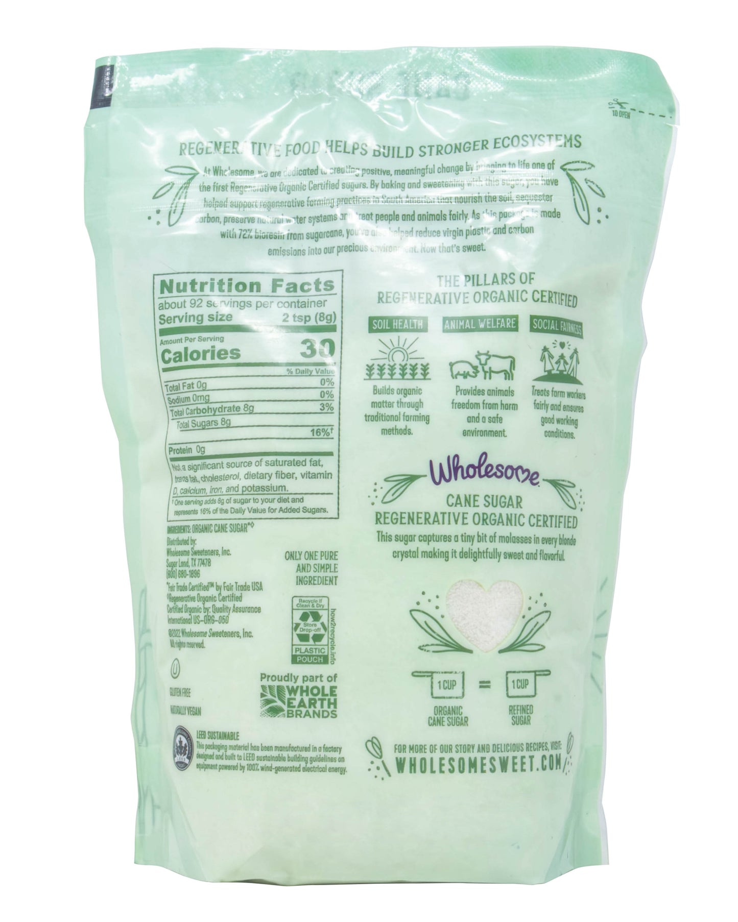 Cane Sugar, Regenerative Organic
