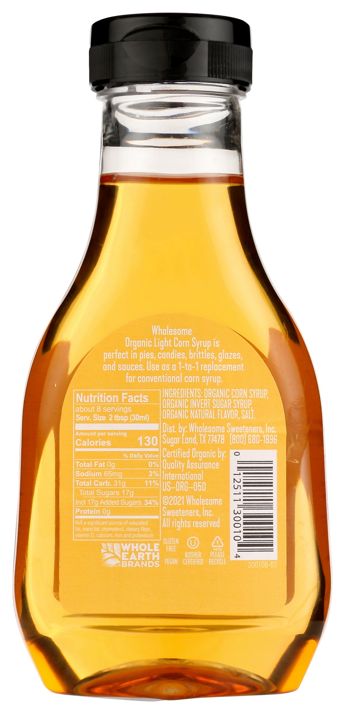 Corn Syrup, Light, Organic
