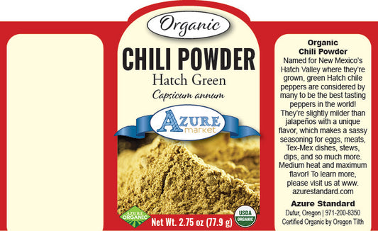 Chili Powder, Hatch Green, Organic