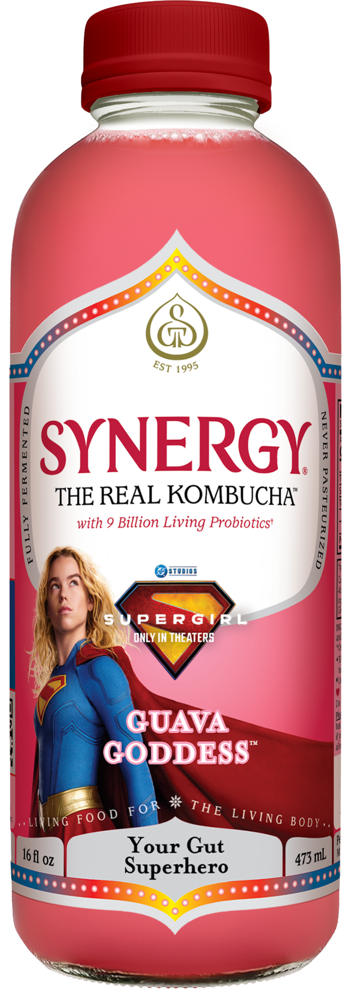 SYNERGY, Kombucha Raw, Guava Goddess