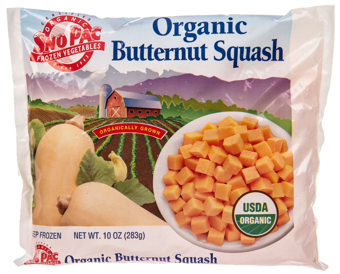 Butternut Squash, Diced, Frozen, Organic